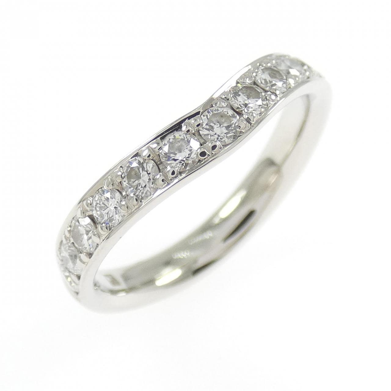 PT900钻石戒指 0.42克拉