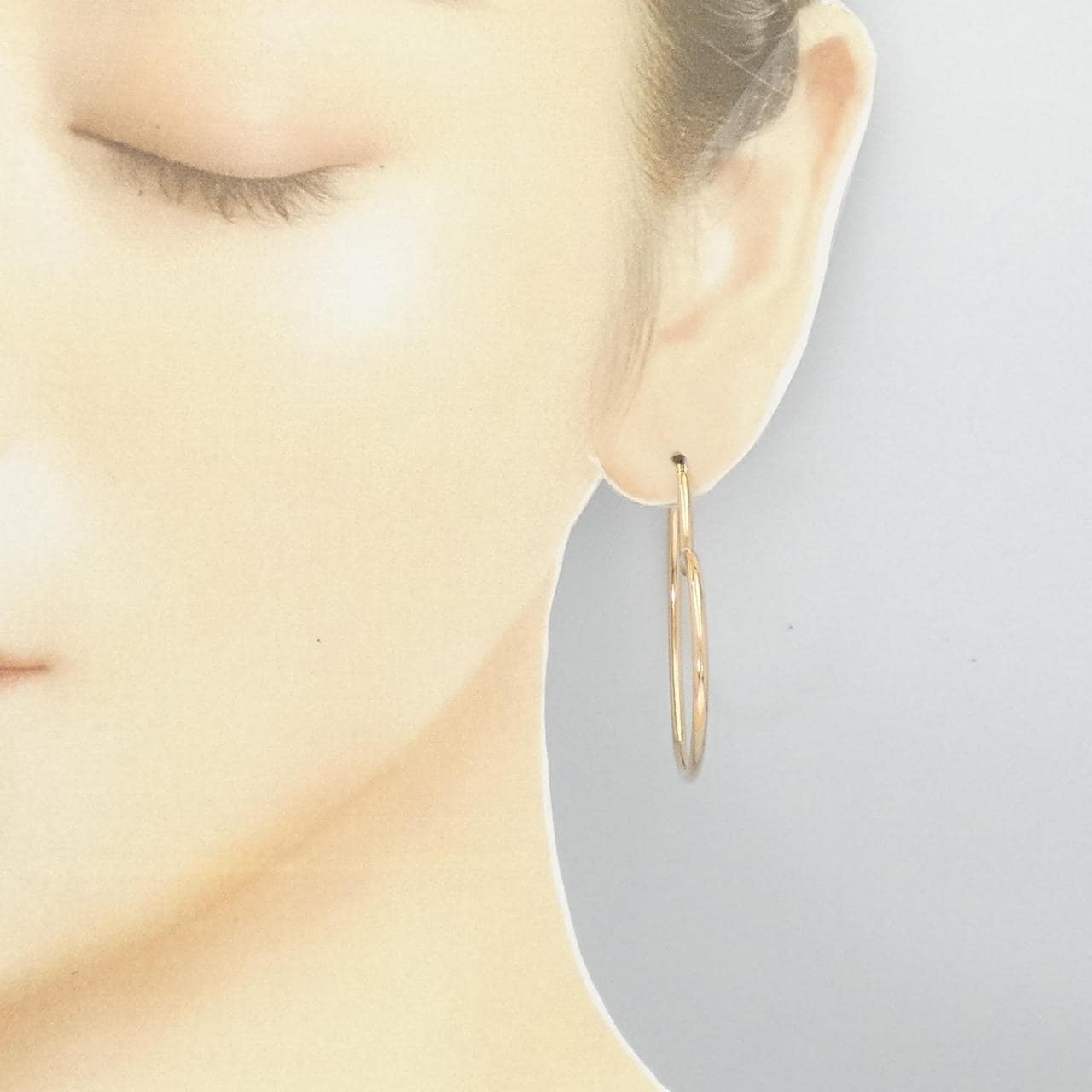 [BRAND NEW] K18PG heart earrings
