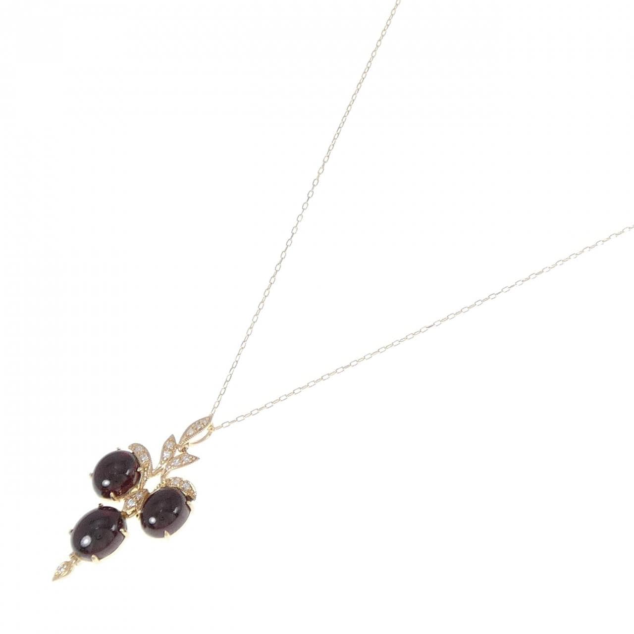 K14YG/K10YG Garnet Necklace