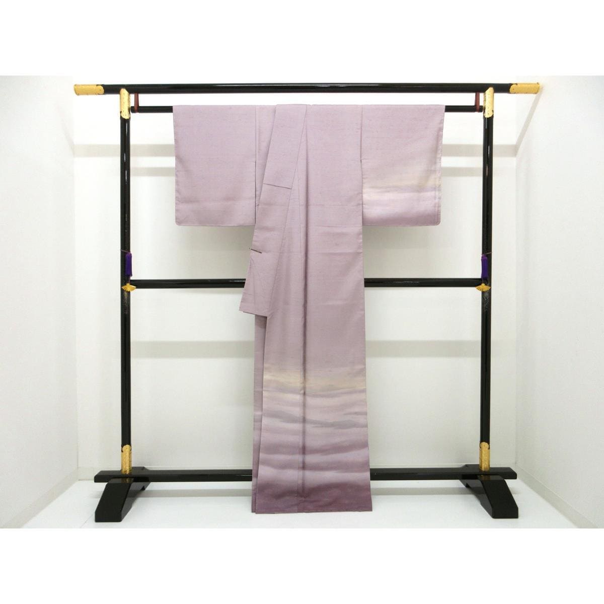 【未使用品】訪問着　牛首紬　ボカシ染　身幅２Ｌ寸