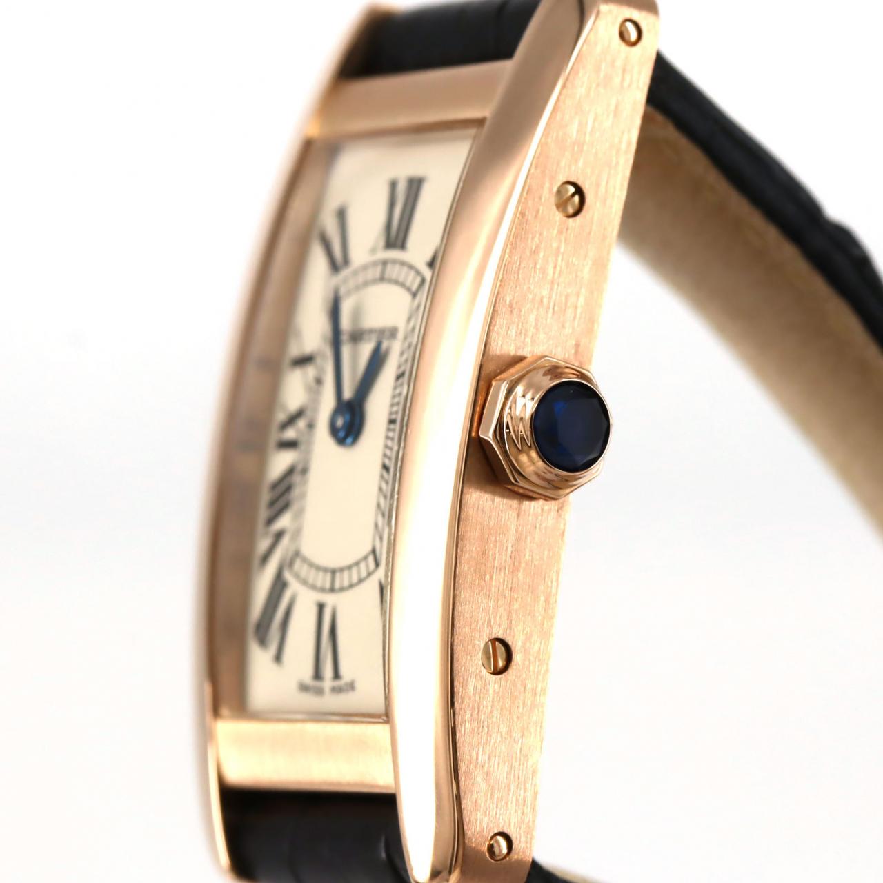 Cartier Tank American SM PG W2607456 PG/RG Quartz