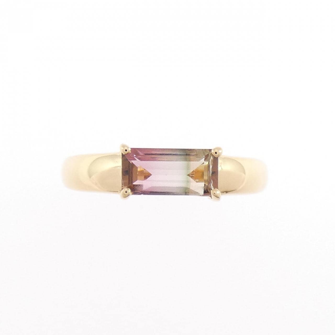 【新品】K18YG トルマリン リング 0.64CT