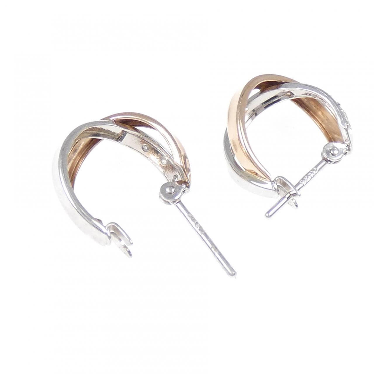 K10PG/K10WG/K14WG ダイヤモンド ピアス 0.04CT