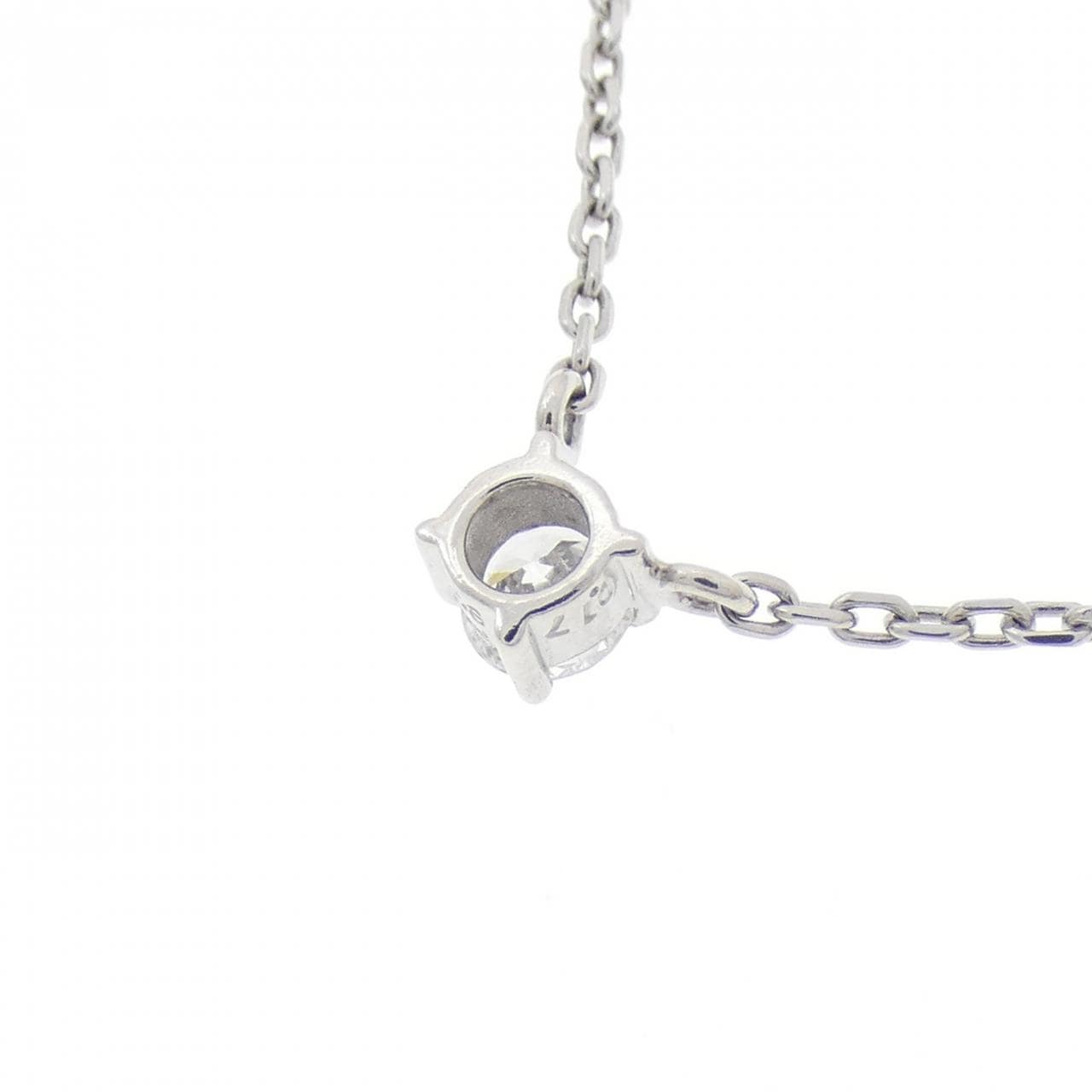 PT900/PT850 ソリティア ダイヤモンド ネックレス 0.17CT