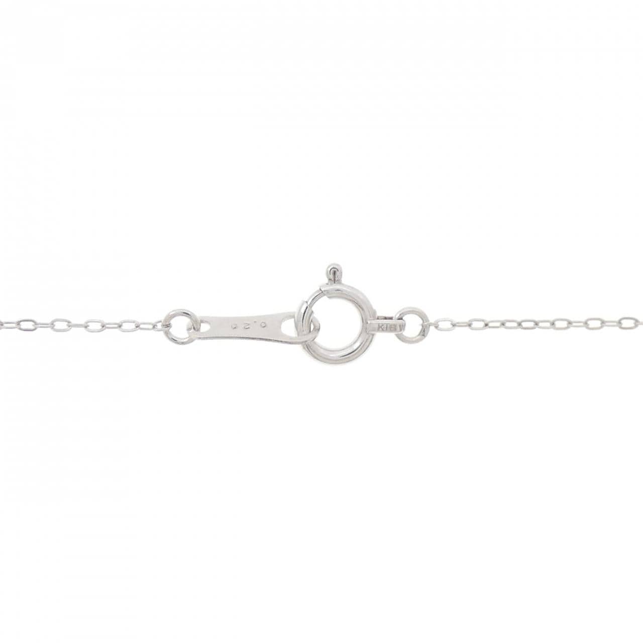 K18WG ダイヤモンド ネックレス 0.20CT
