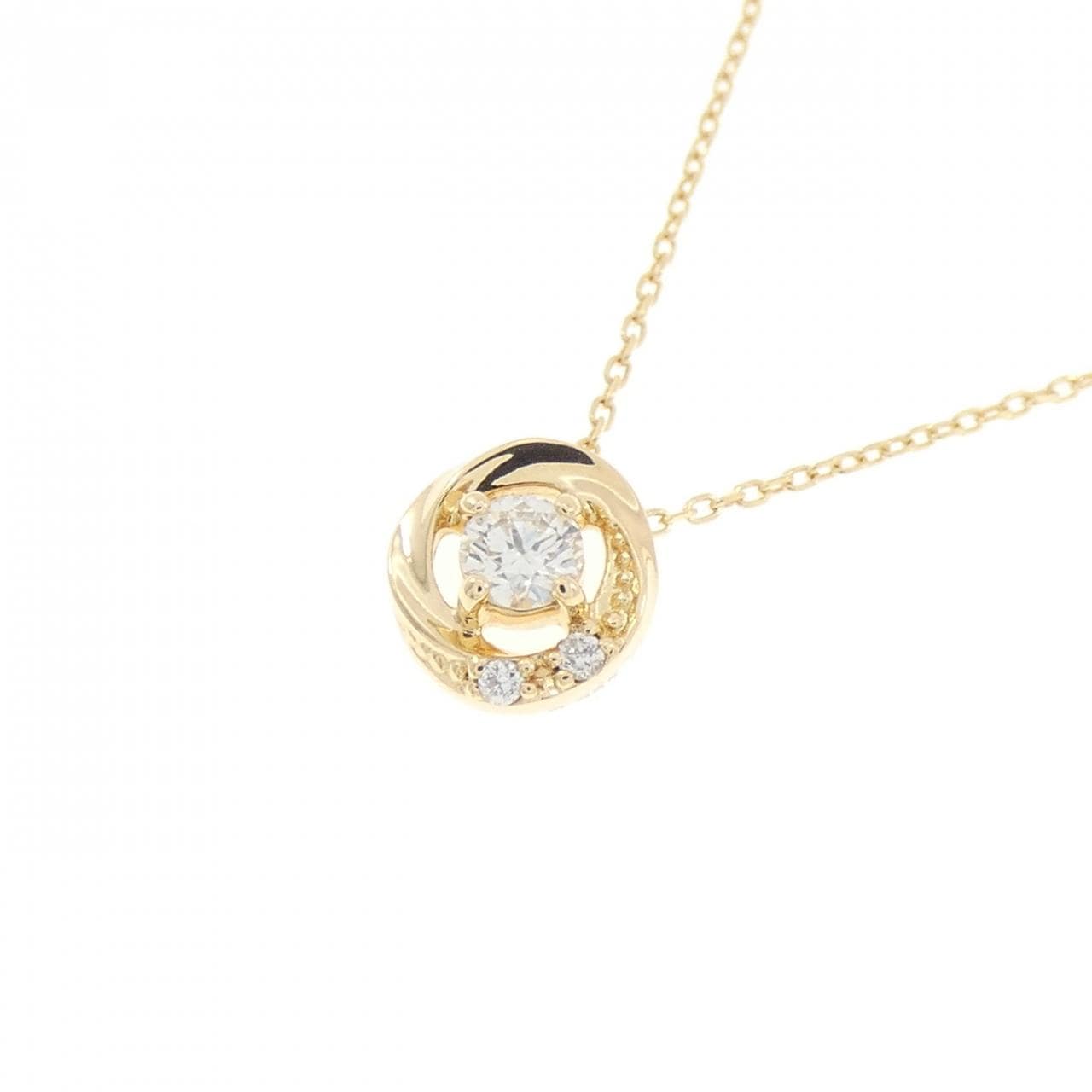 K18YG ダイヤモンド ネックレス 0.085CT
