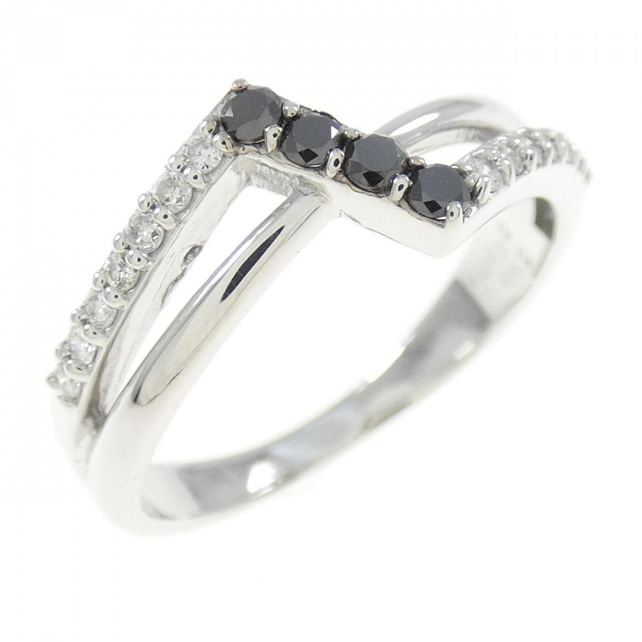 K18WG ダイヤモンド リング 0.12CT