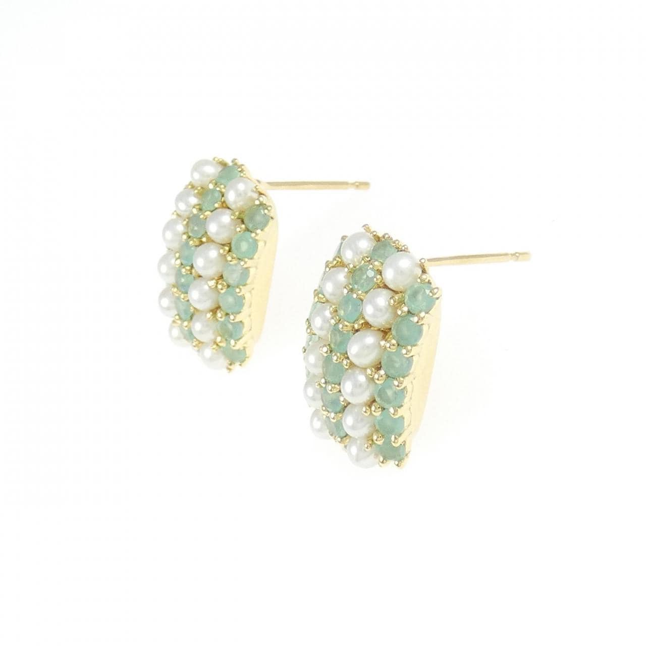 K18YG 淡水パール ピアス