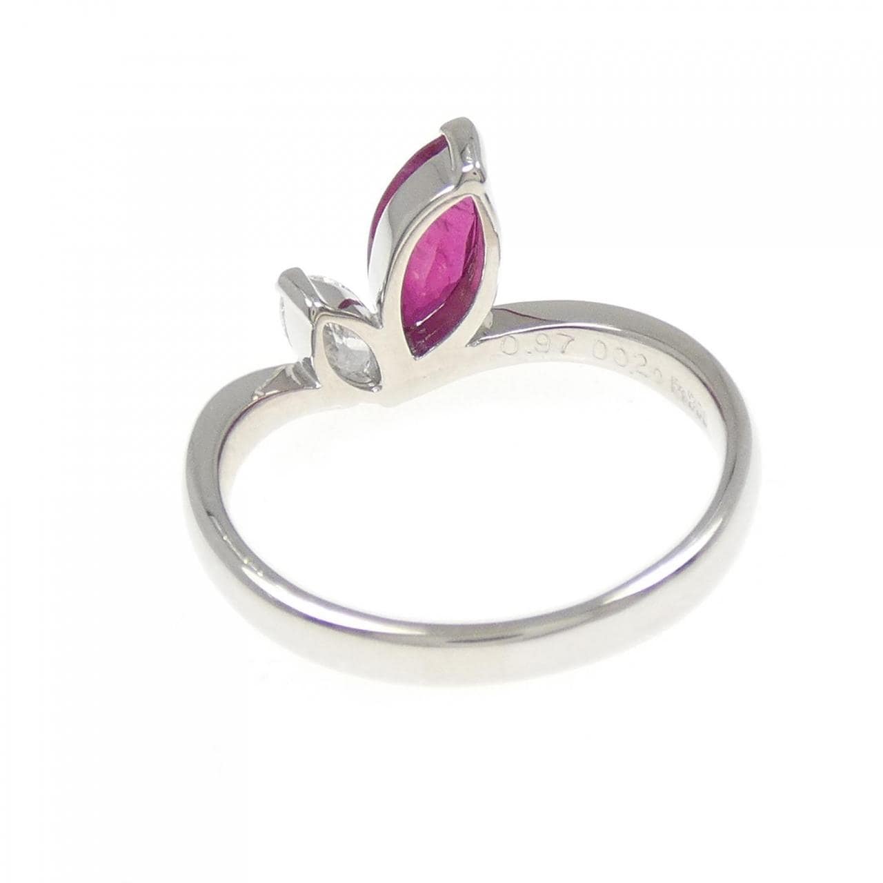 PT900 ルビー リング 0.97CT