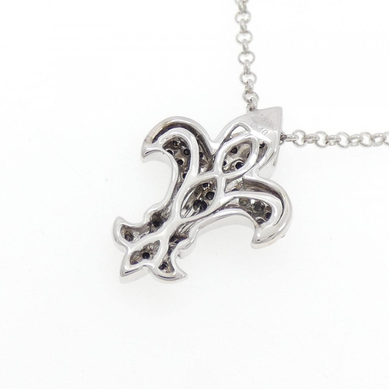 K18WG/K18BG ダイヤモンド ネックレス 0.40CT