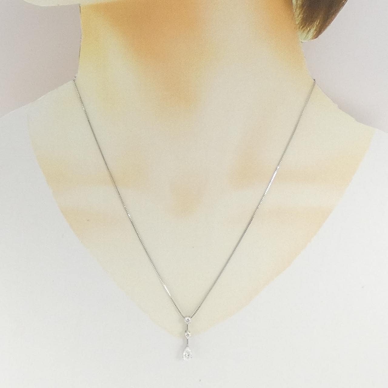 PT900/PT850 ダイヤモンド ネックレス 0.444CT