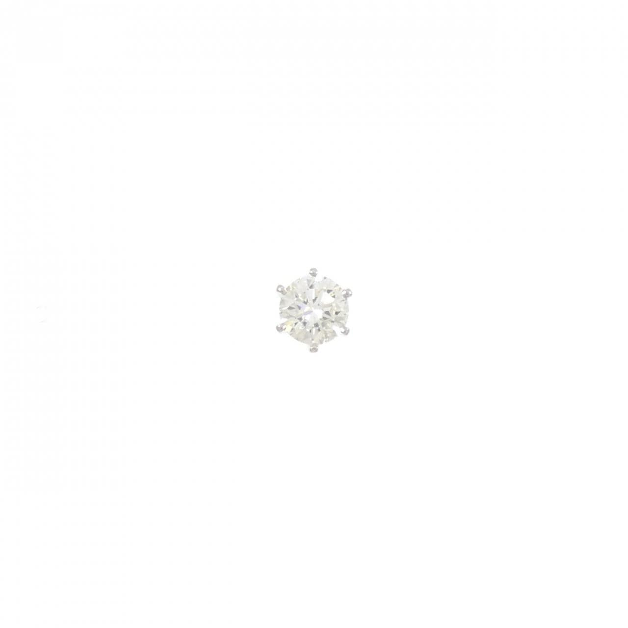 PT900 ダイヤモンド ピアス 0.606CT L SI1 VG 片耳