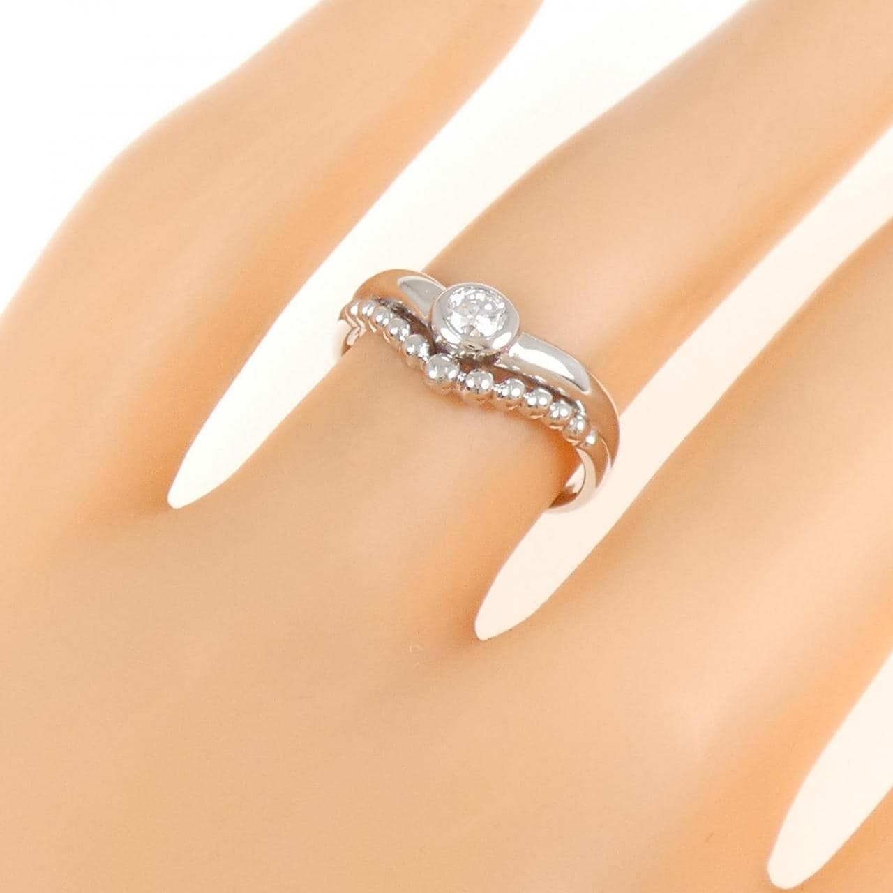 PT900 Diamond Ring 0.15CT