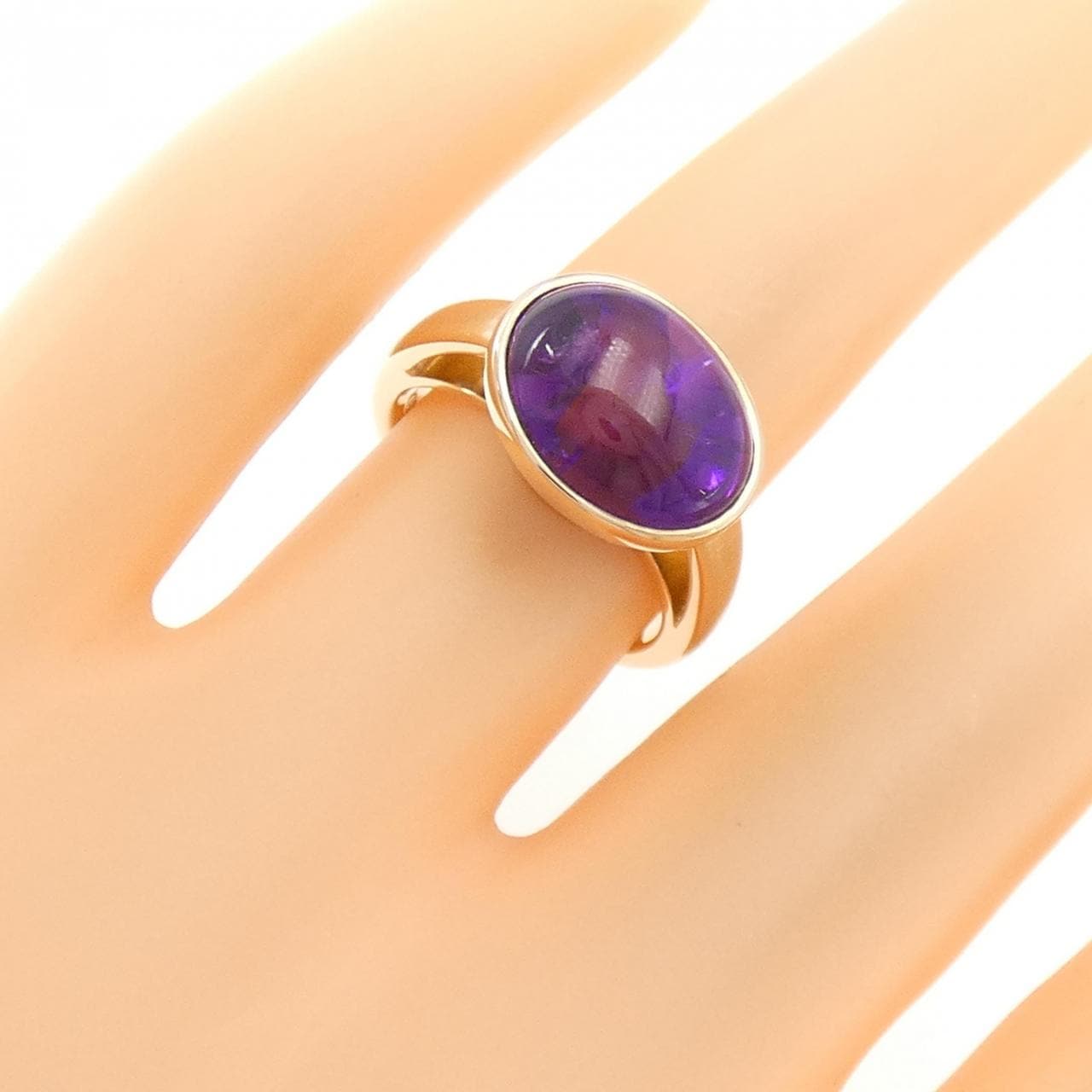 K18PG amethyst ring