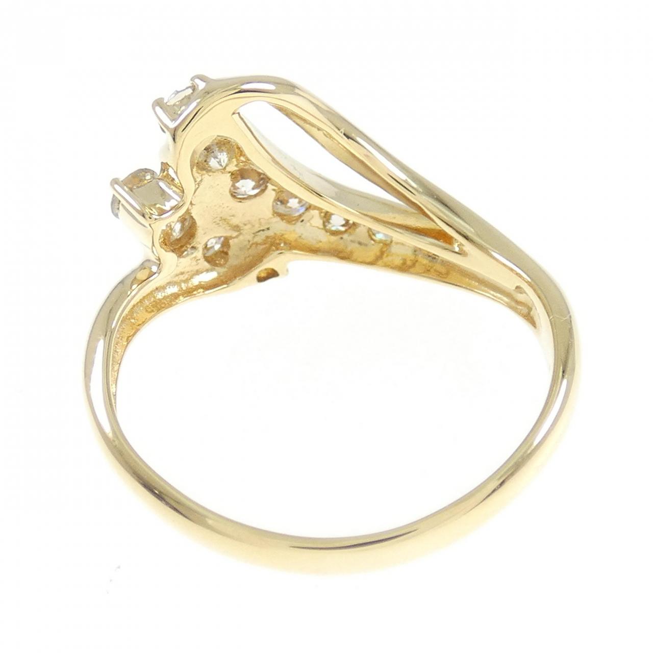 K18YG ダイヤモンド リング 0.50CT