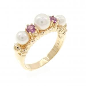 K18YG アコヤパール リング