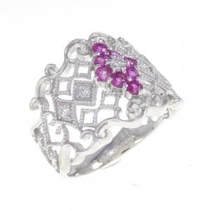 K18WG サファイヤ リング 0.35CT