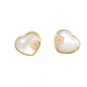 ポンテヴェキオ ハート×フラワー マザーオブパール  イヤリング