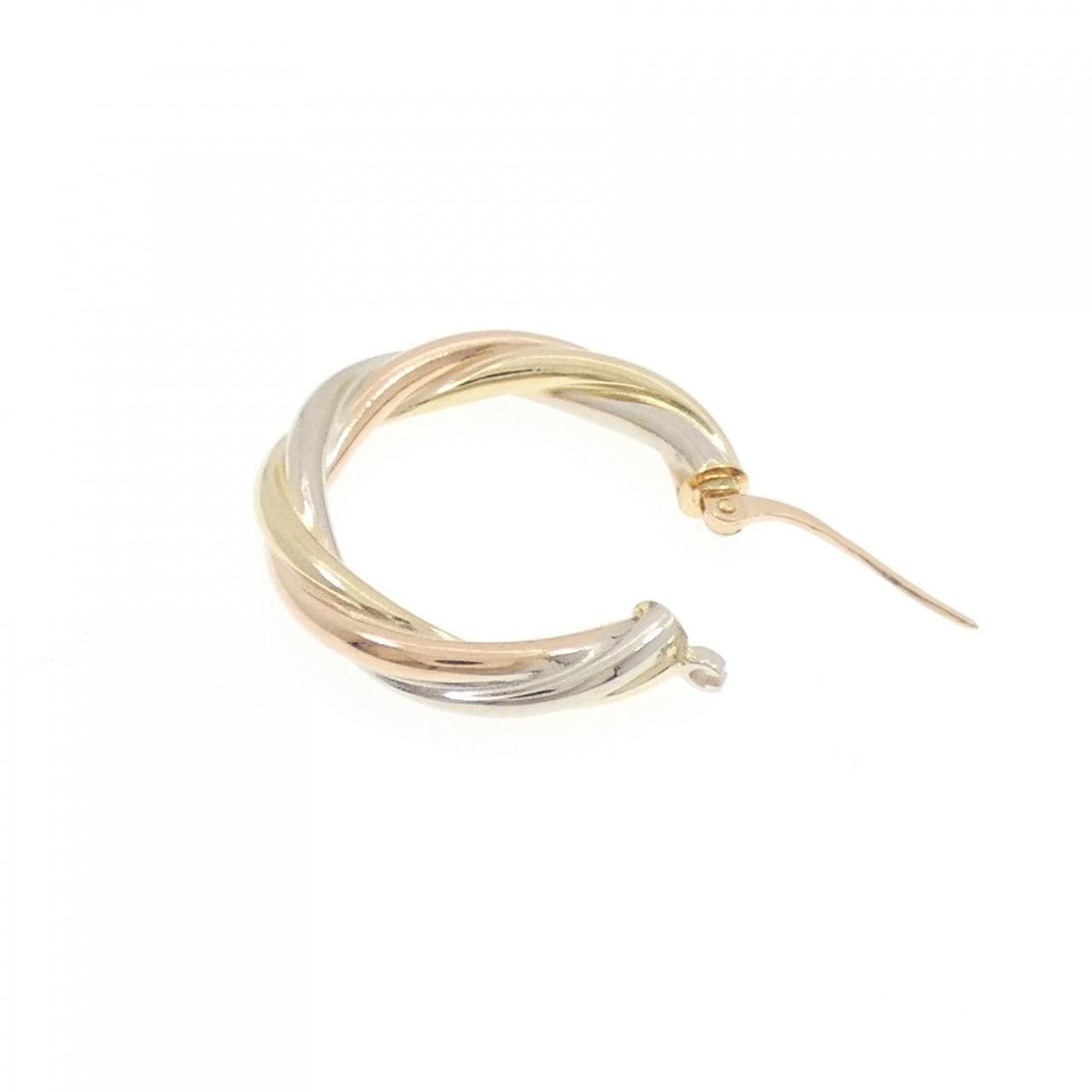 K18スリーカラー ピアス 片耳