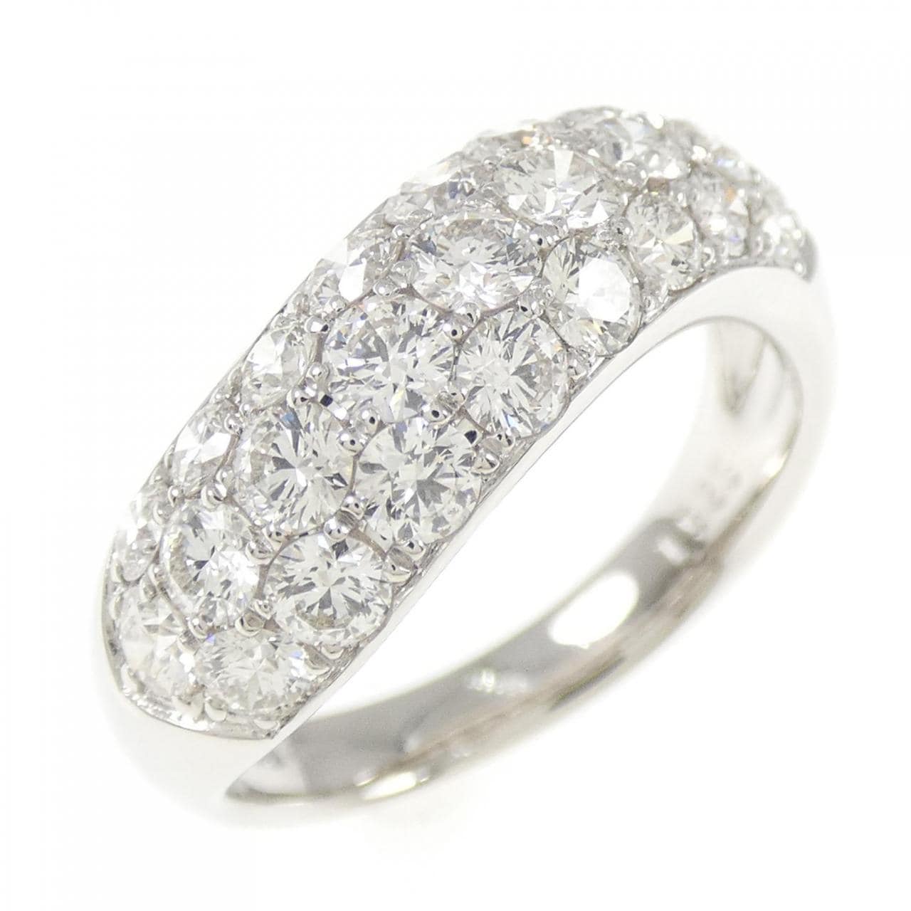 PT900 パヴェ ダイヤモンド リング 1.525CT