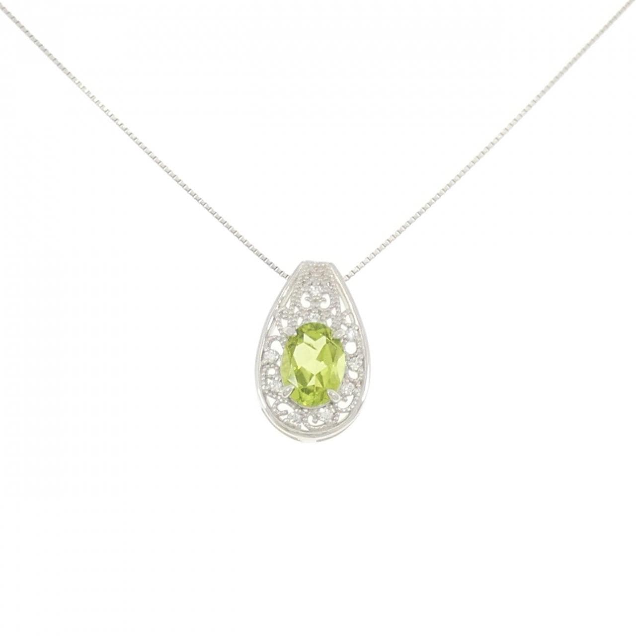 【新品】PT ペリドット ネックレス 1.41CT