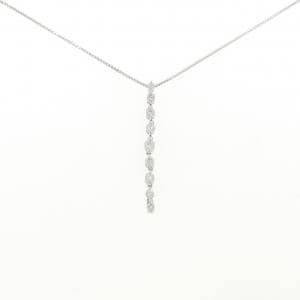 K18WG ダイヤモンド ネックレス 0.50CT