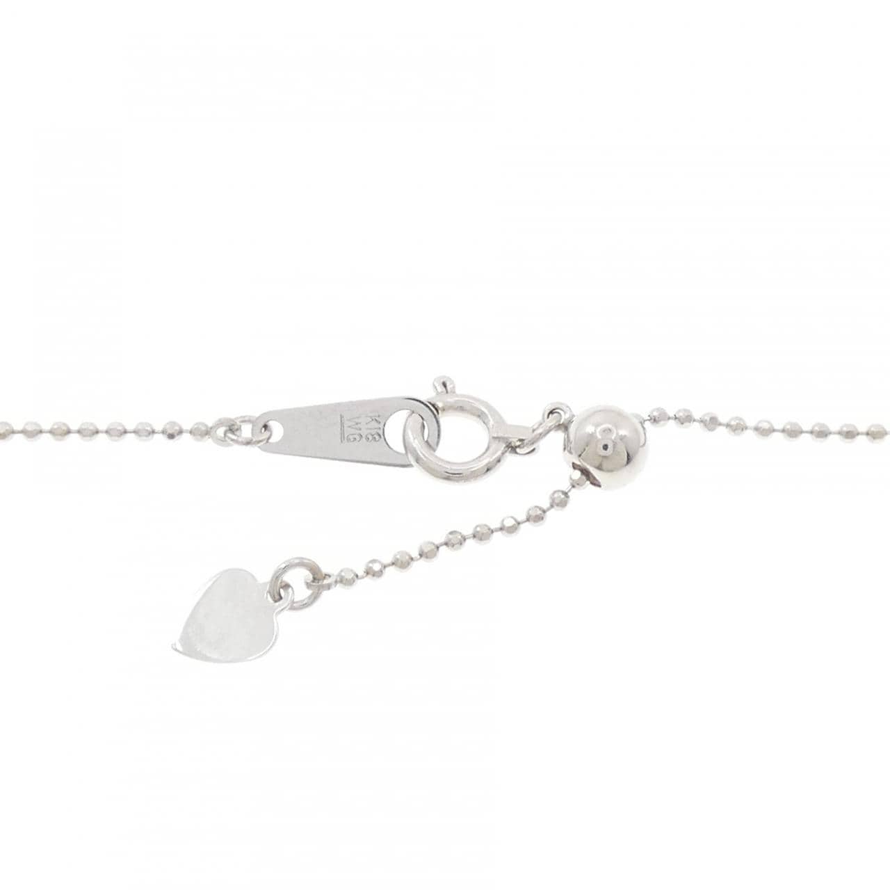 K18WG ダイヤモンド ネックレス 0.32CT