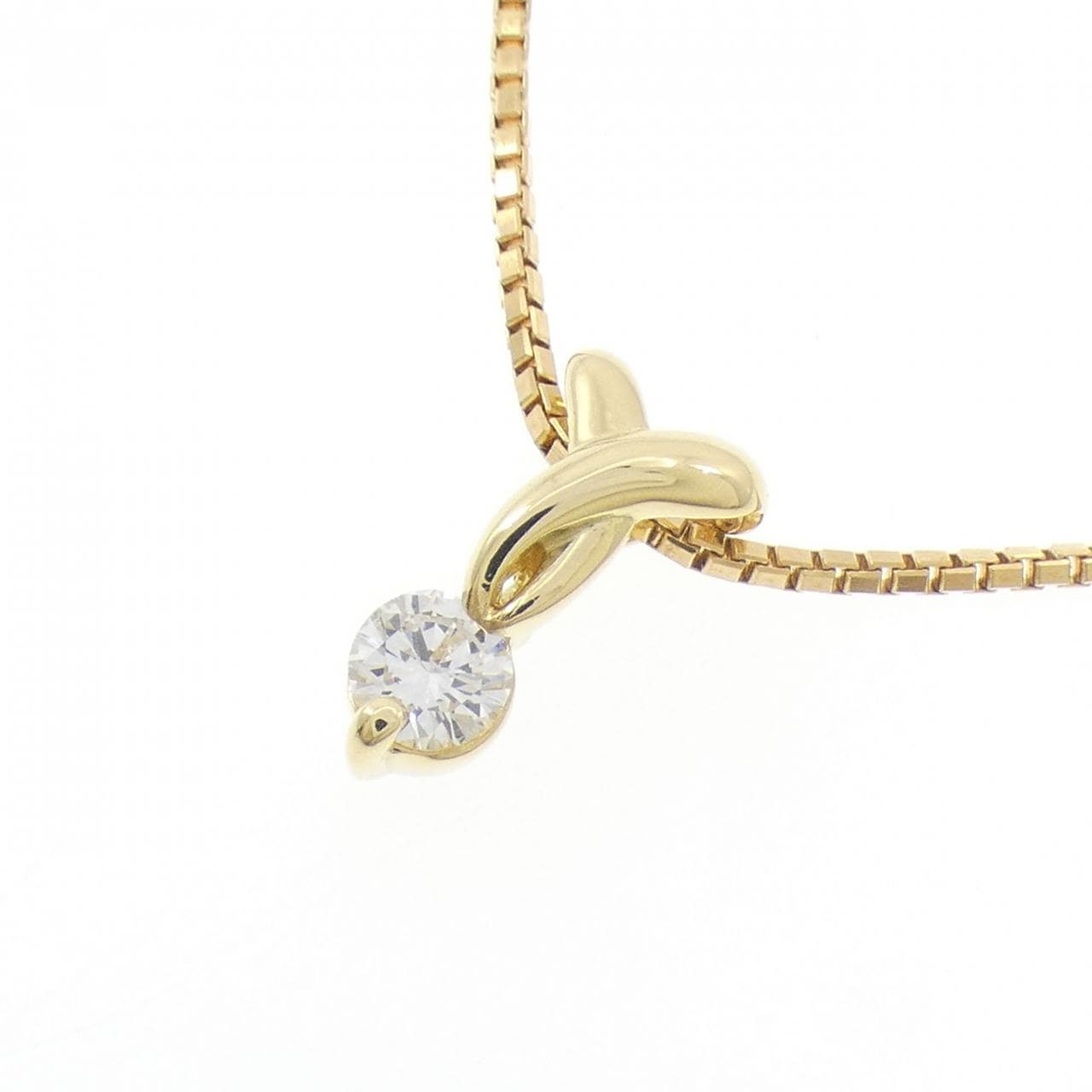 K18YG ダイヤモンド ネックレス 0.23CT