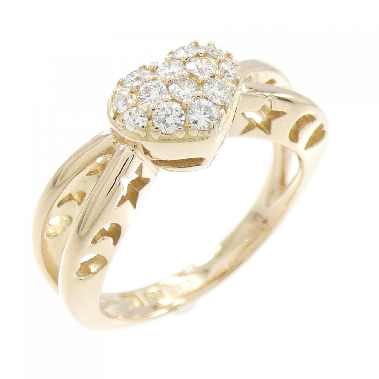 ポンテヴェキオ ハート ダイヤモンド リング 0.20CT