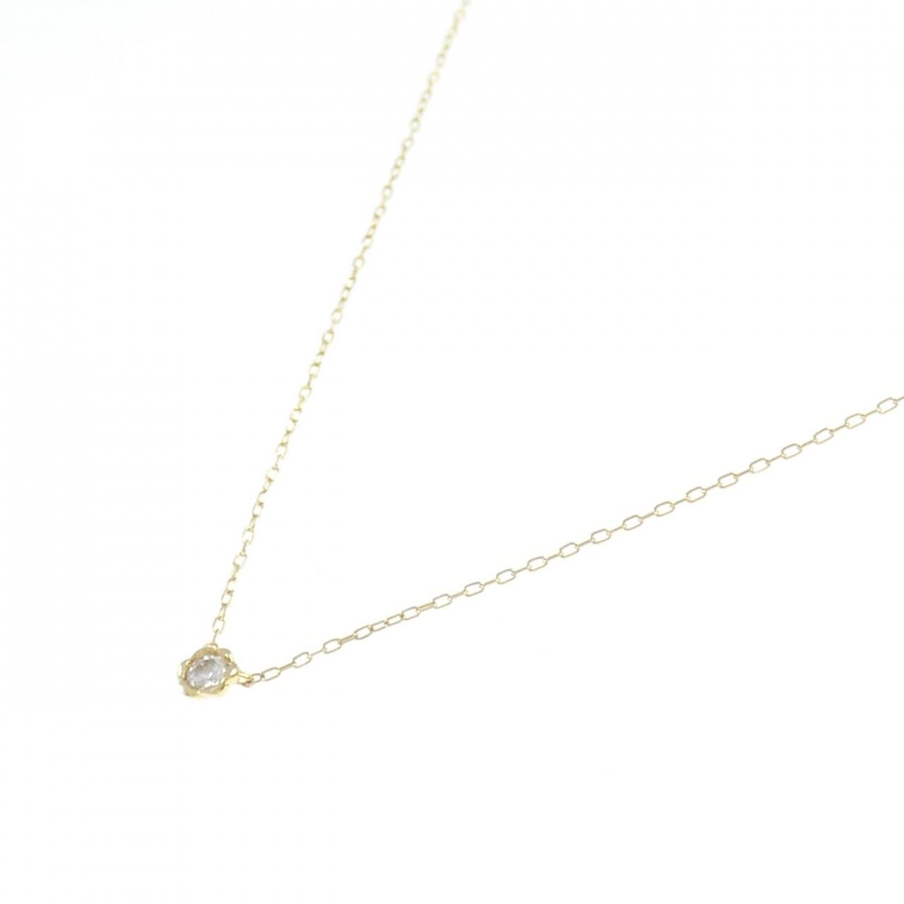 K18YG ダイヤモンド ネックレス 0.06CT