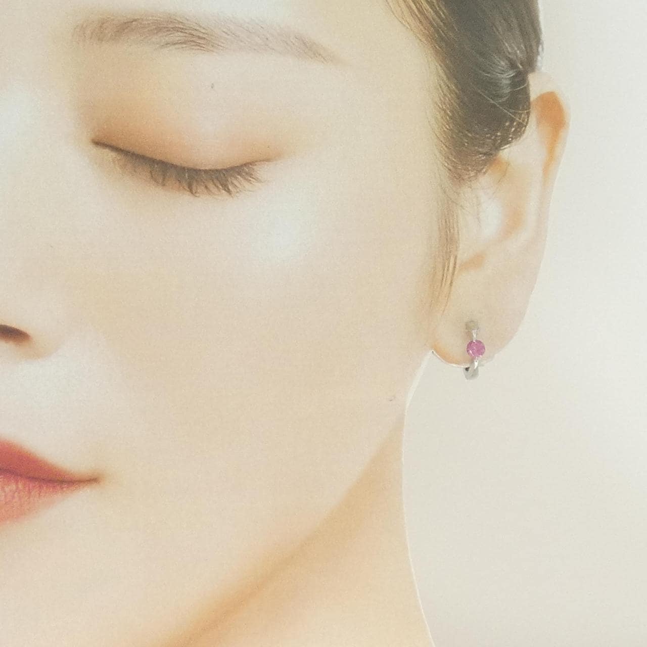 K14WG トルマリン ピアス