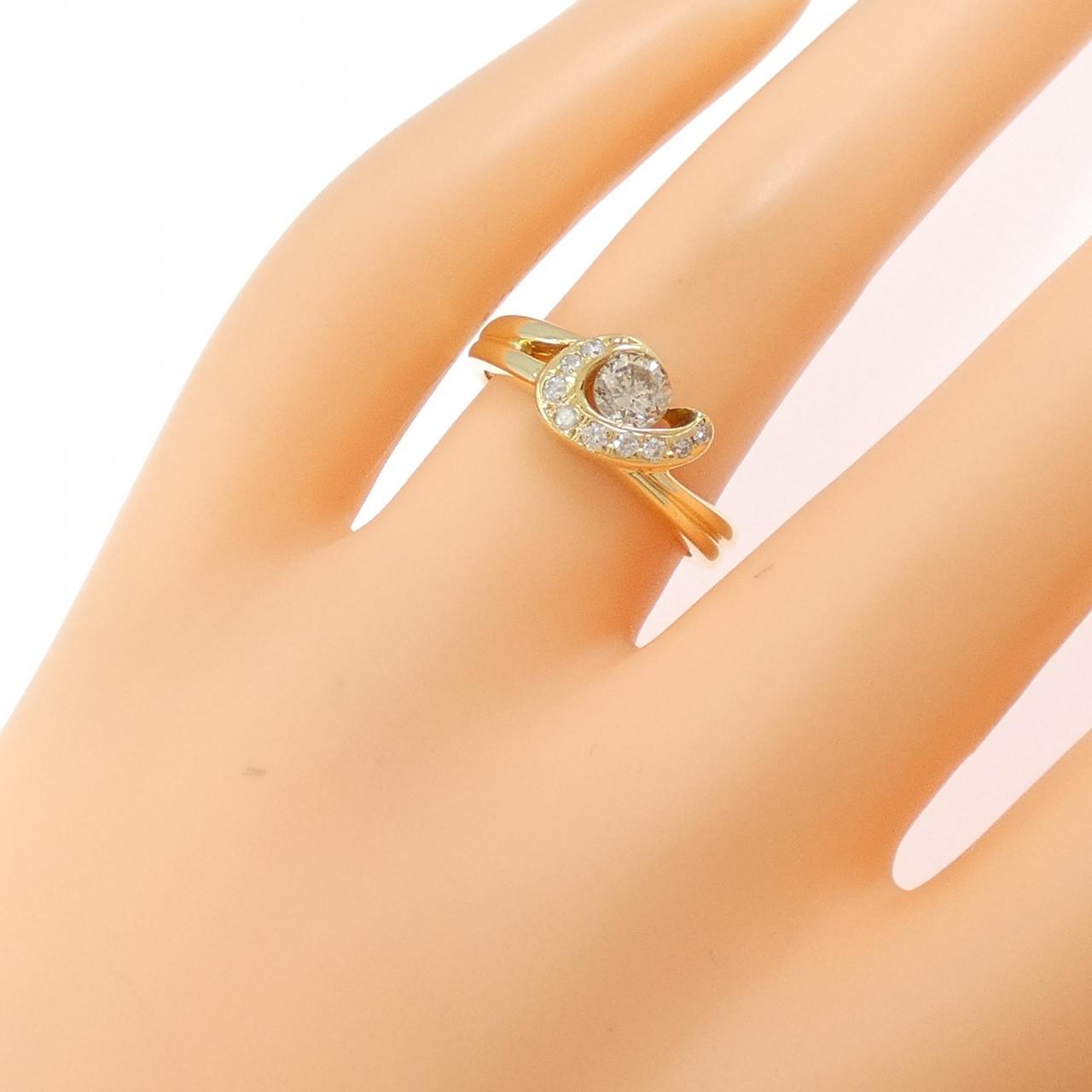 K18YG ダイヤモンド リング 0.50CT