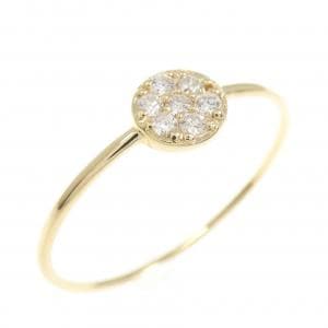 【リメイク】K18YG ダイヤモンド リング 0.10CT