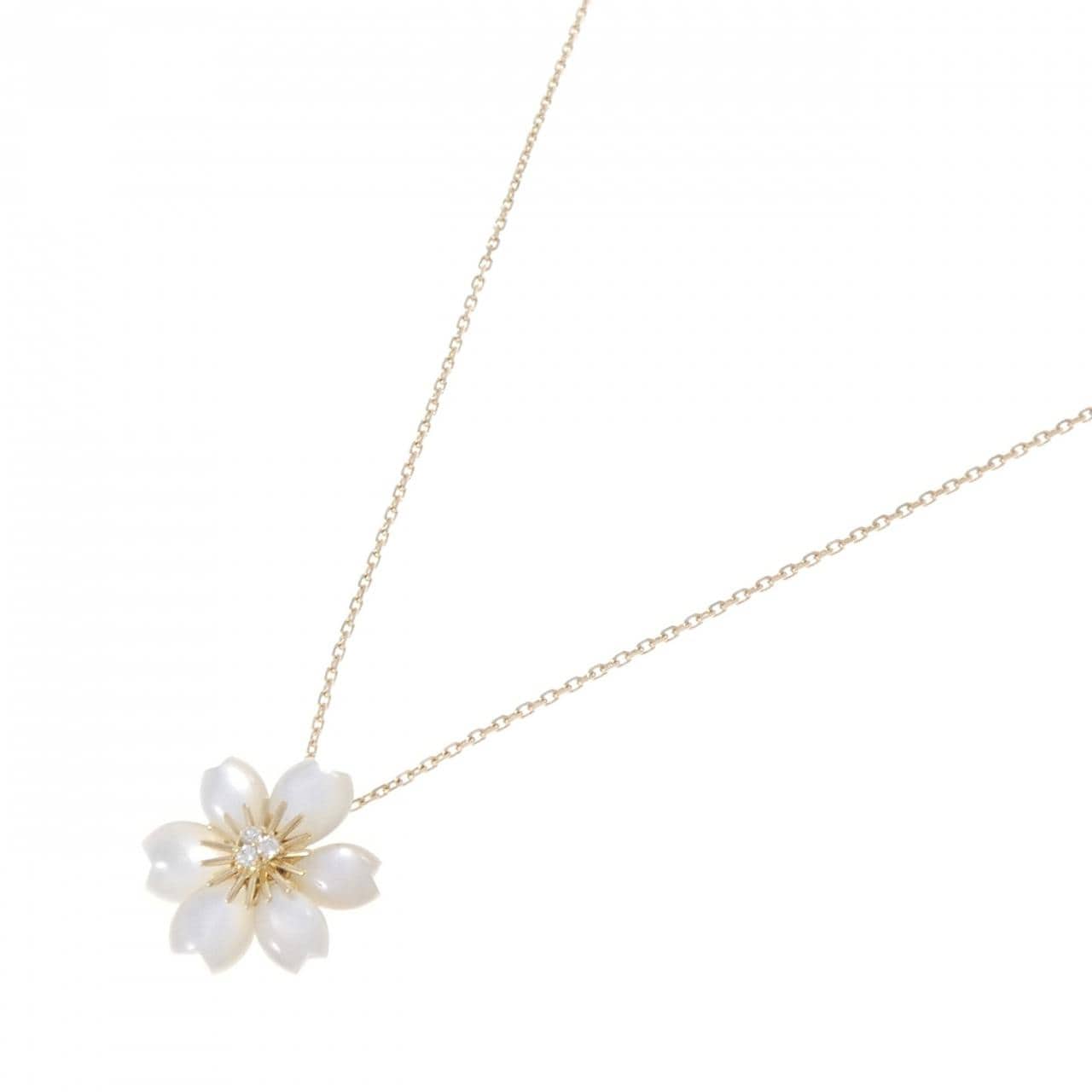 ヴァンクリーフ&アーペル ローズ ド ノエル ミニ ネックレス