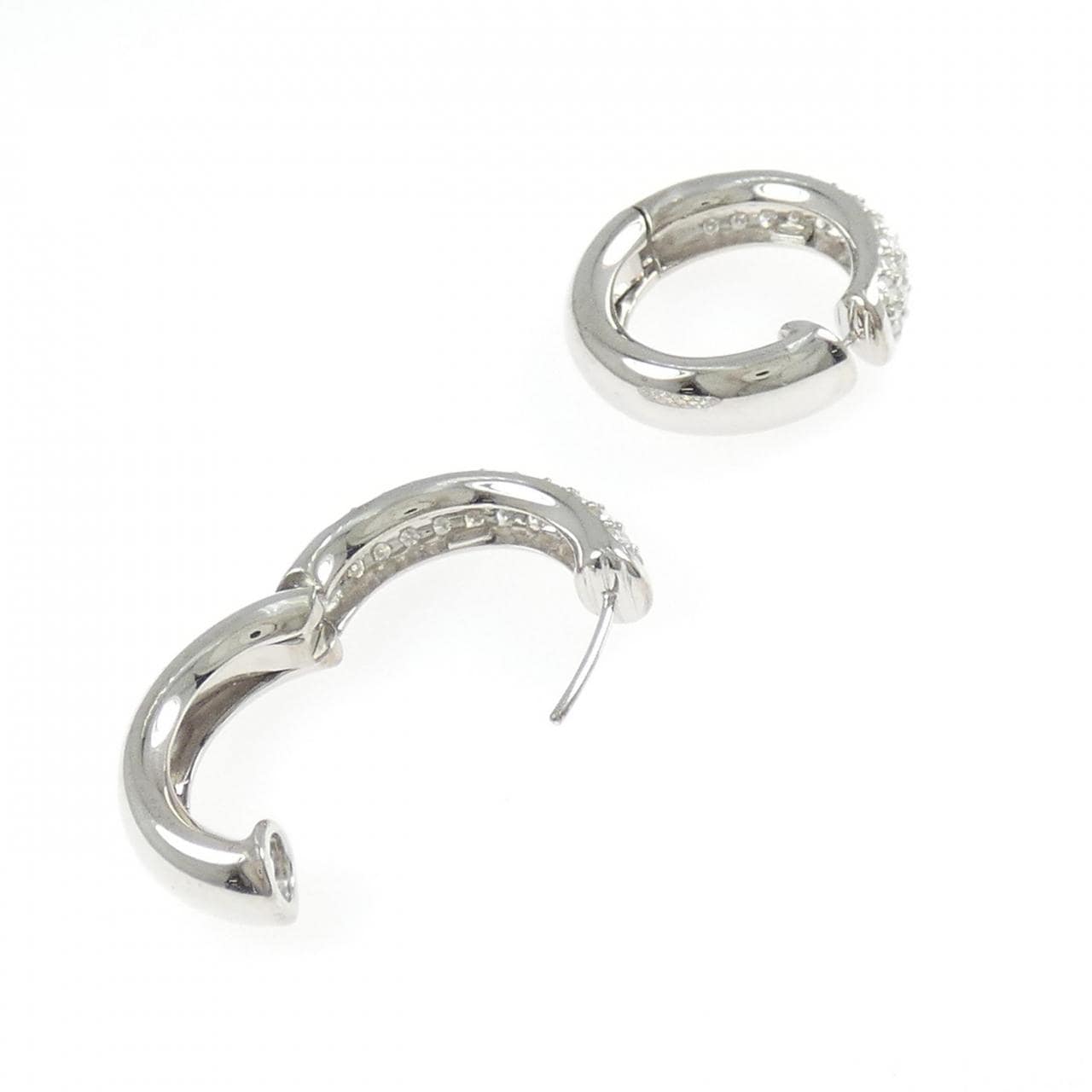 18KTWG ダイヤモンド ピアス 1.60CT