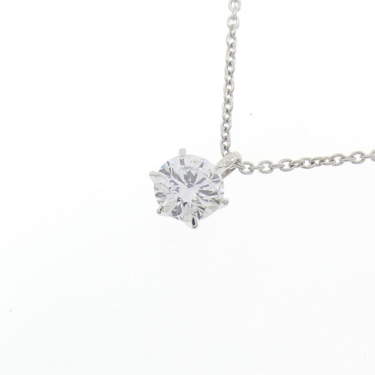 PT900/PT850 ソリティア ダイヤモンド ネックレス 0.313CT D I1 EXT