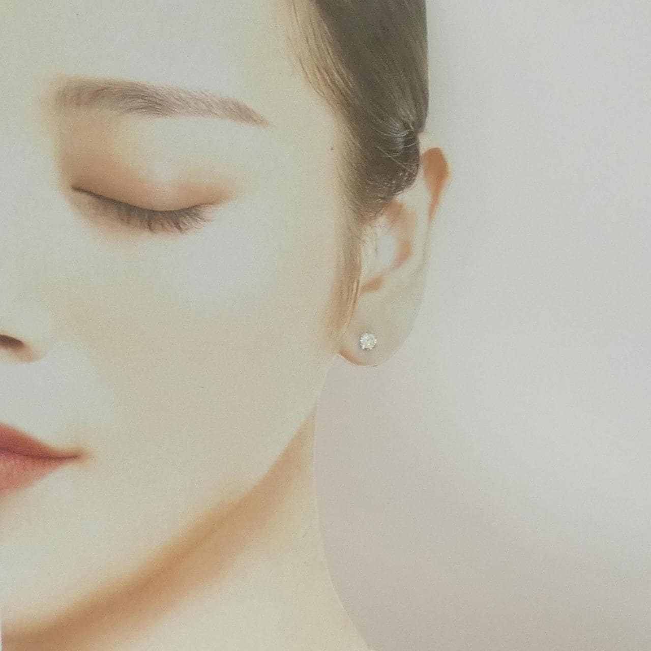 PT900 ソリティア ダイヤモンド ピアス 0.53CT