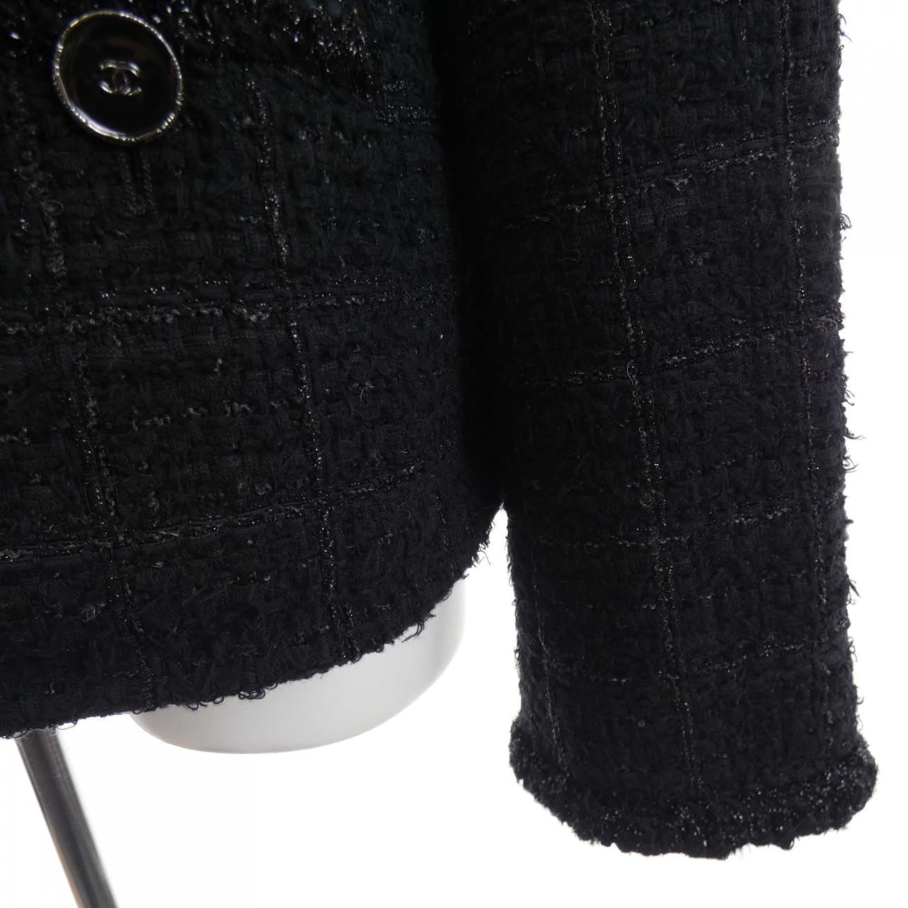 シャネル CHANEL LOOK56 P80445V72486 25B ノーカラージャケット