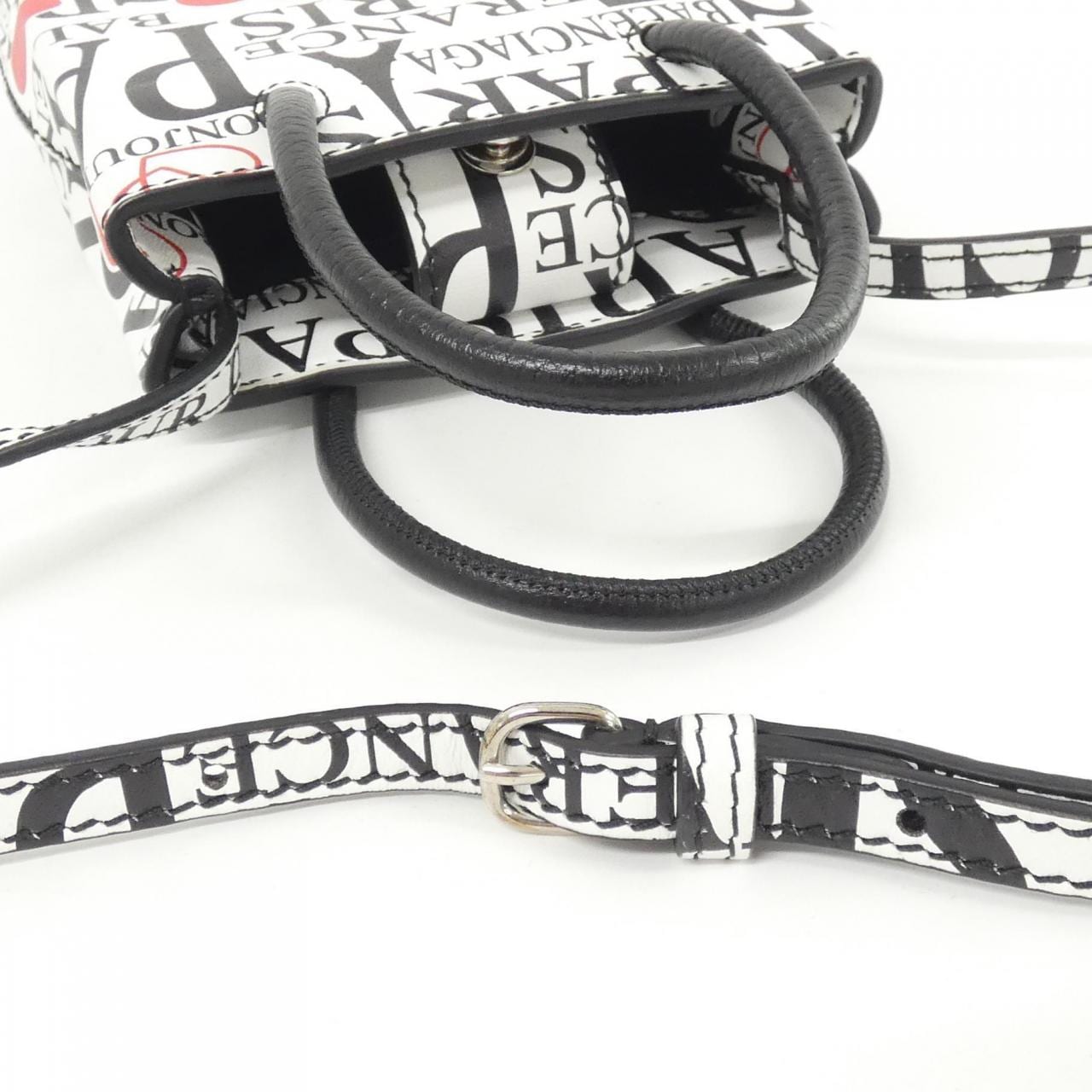 バレンシアガ ボンジュール パリ ショッピング フォン ホルダー 593826 1BW5N バッグ