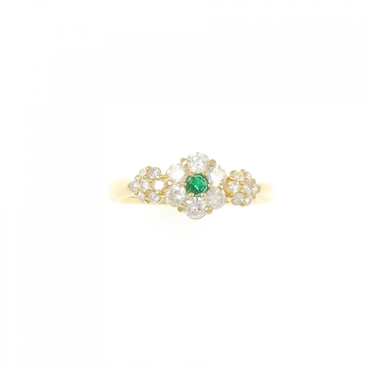 K18YG Emerald Ring 0.05CT