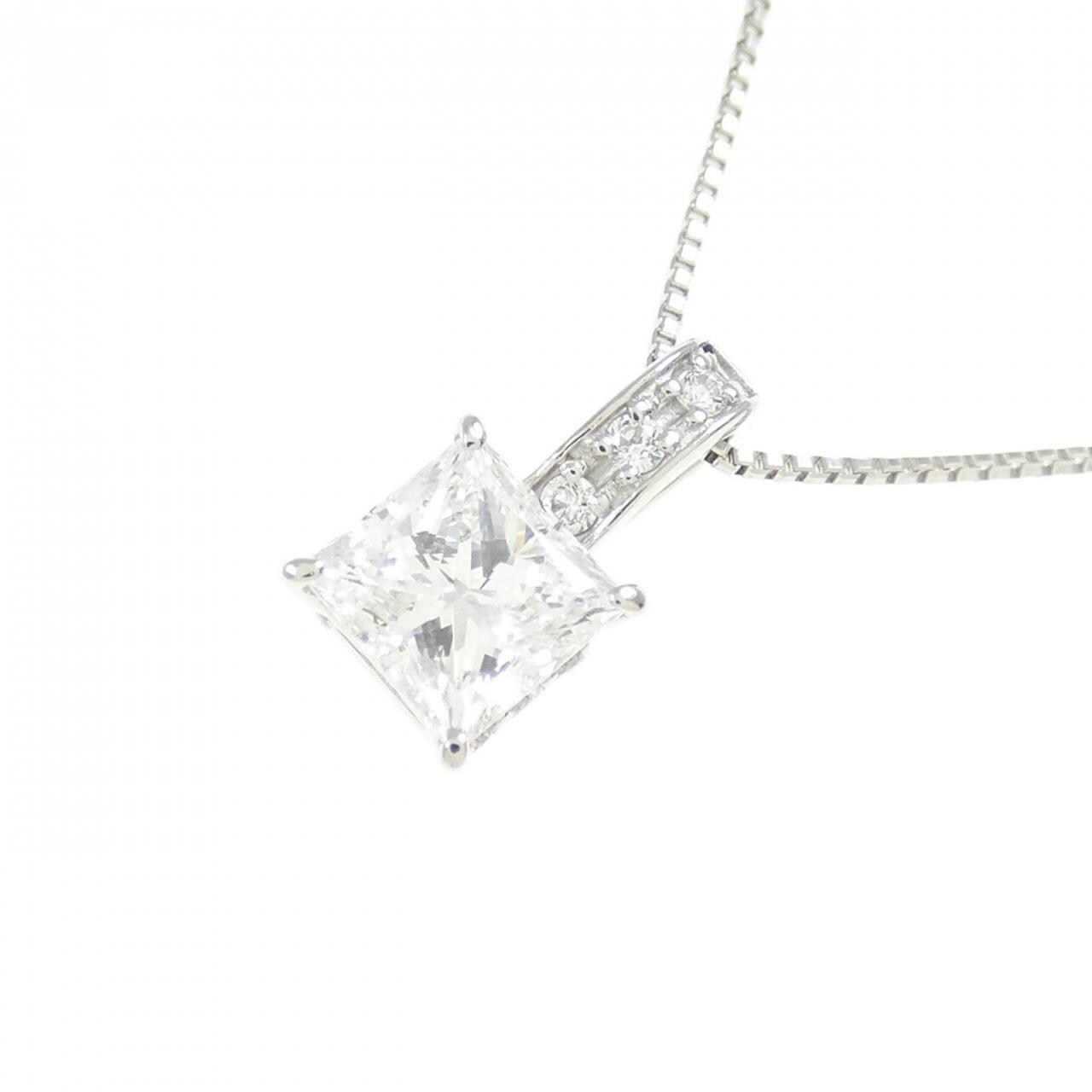 PT Diamond Necklace 0.51CT D VS2 Fancy Cut