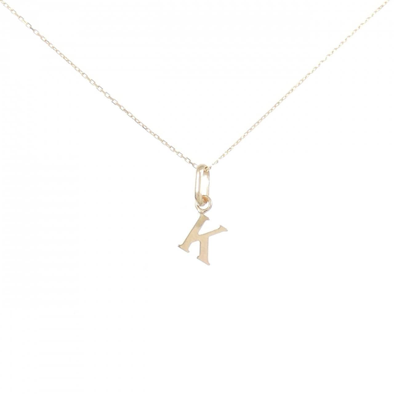 【新品】K10YG イニシャルK ネックレス