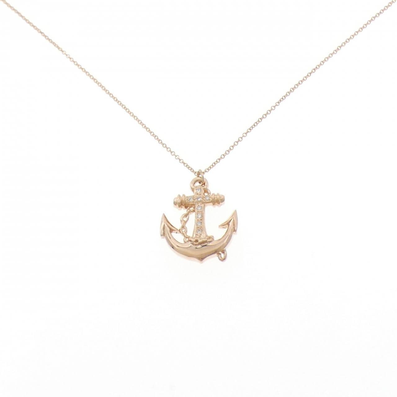 585PG イカリ ダイヤモンド ネックレス