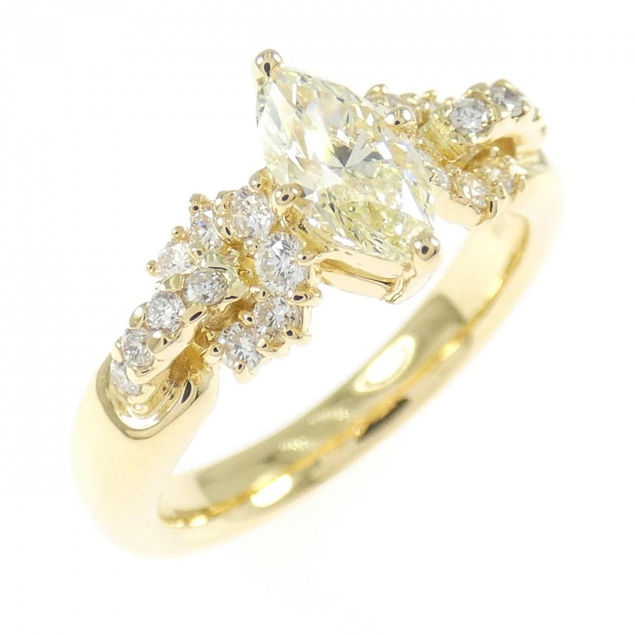 K18YG ダイヤモンド リング 0.61CT