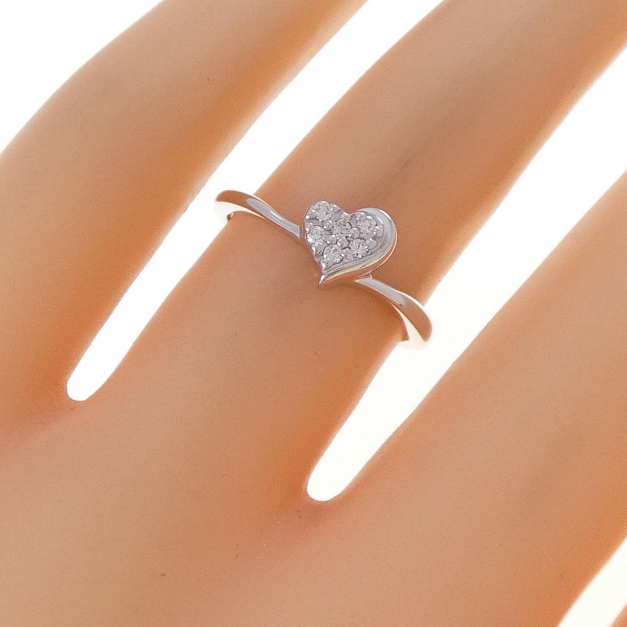 スタージュエリー ハート ダイヤモンド リング 0.06CT