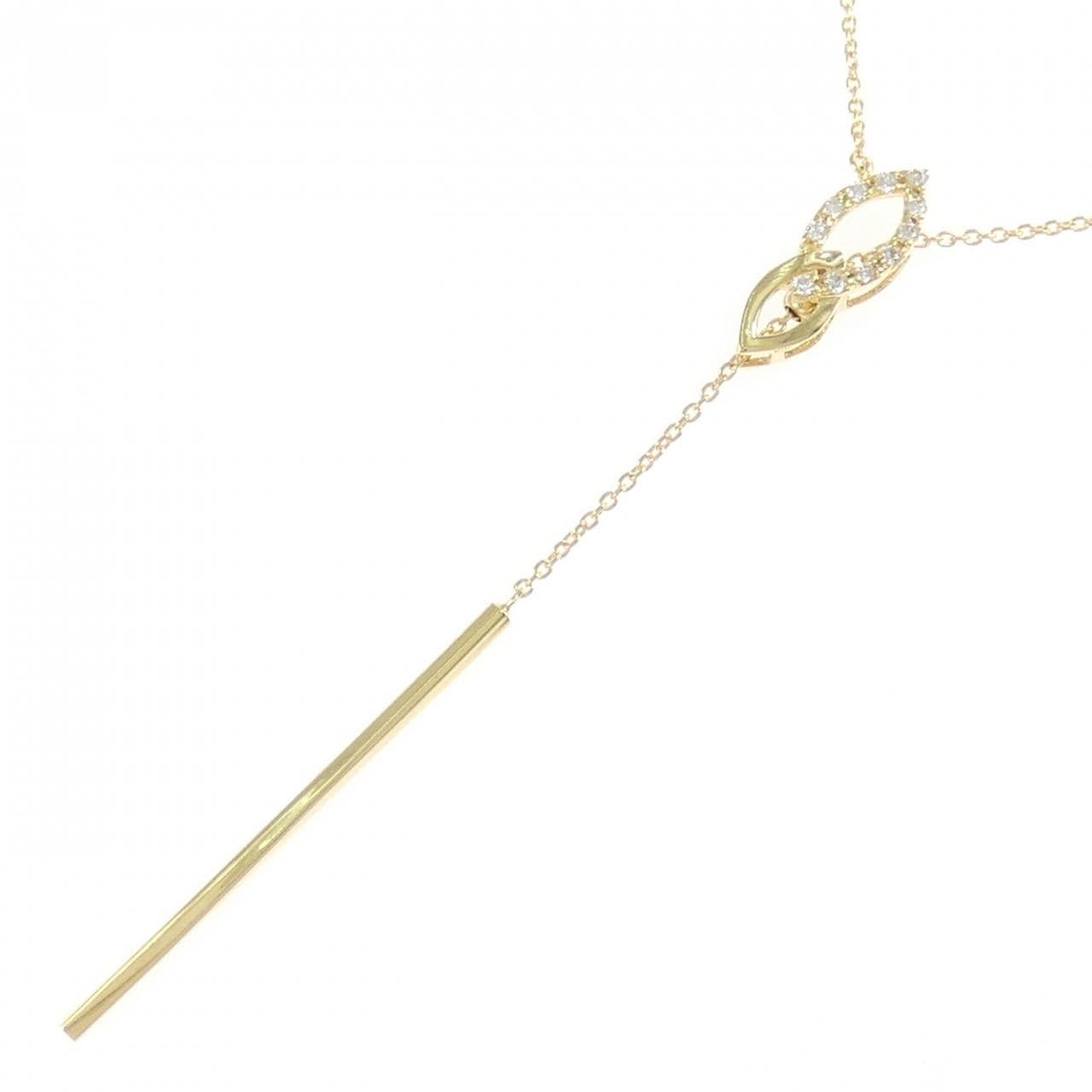 K18YG ダイヤモンド ネックレス 0.07CT