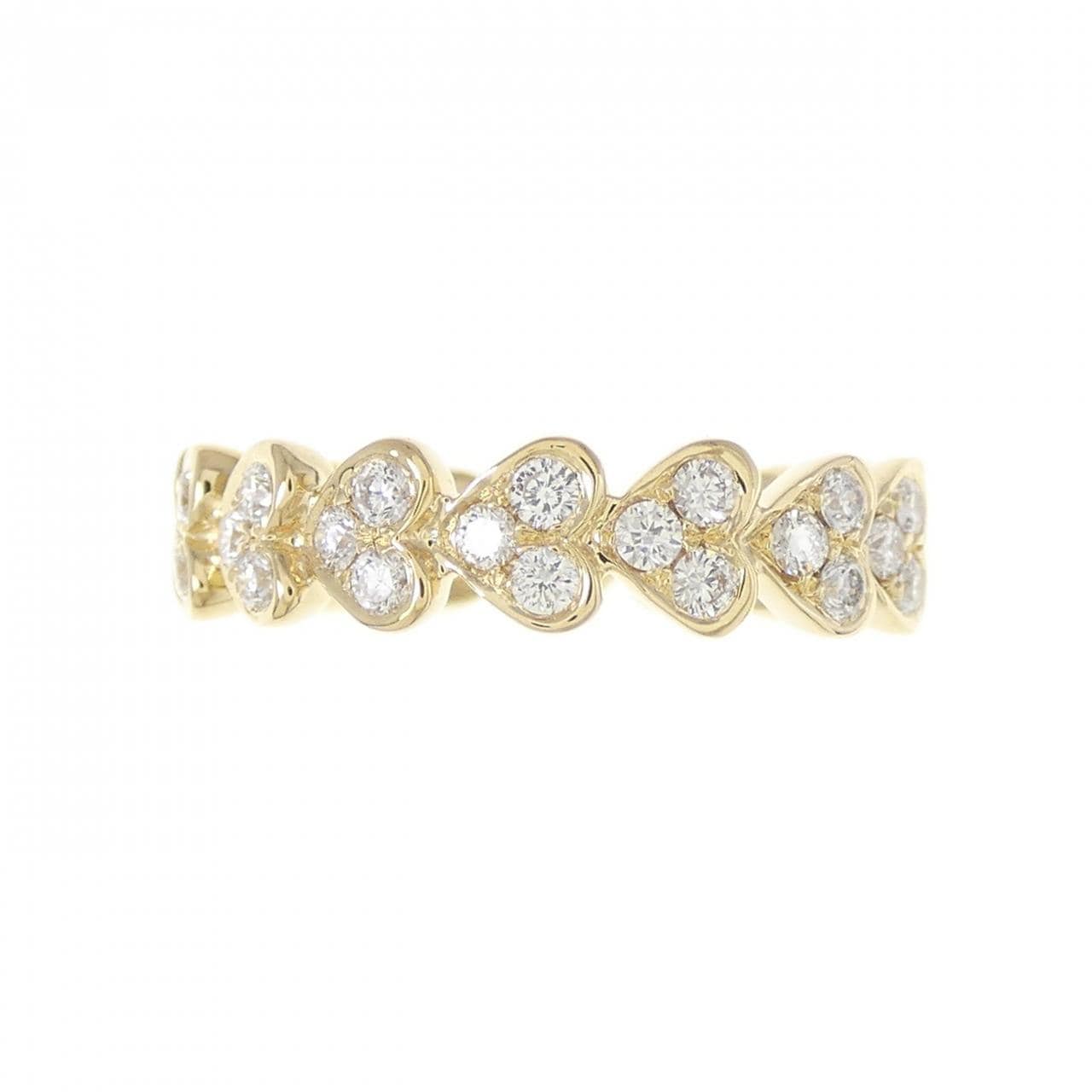 750YG ハート ダイヤモンド リング 0.37CT