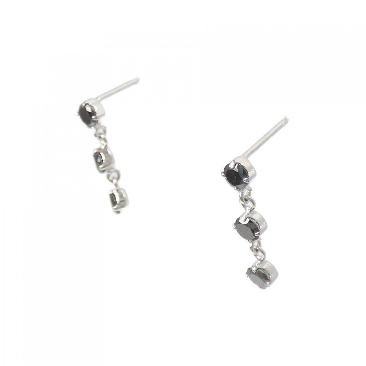 K18WG ダイヤモンド ピアス