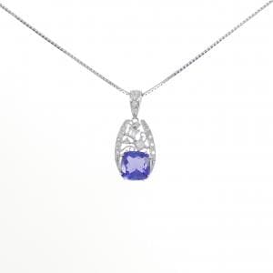 K18WG タンザナイト ネックレス 3.44CT