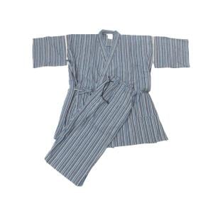 【新品】男物　甚平　久留米織　３Ｌサイズ